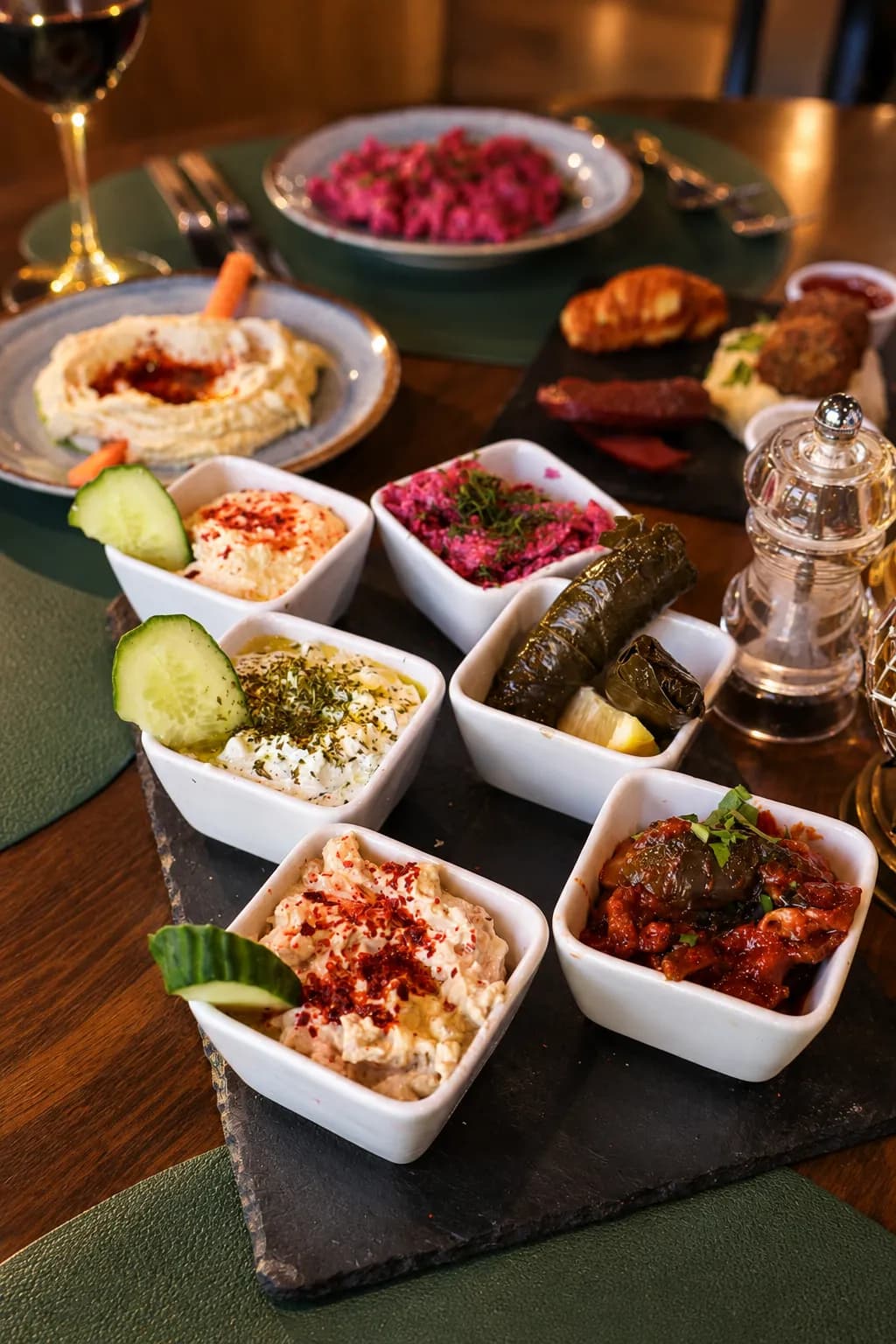 Cold mezes served to share